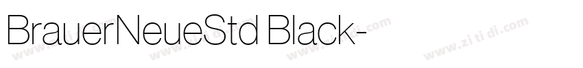 BrauerNeueStd Black字体转换